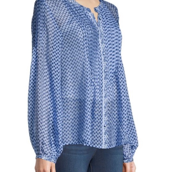 Vineyard Vines - Little Key Pintuck Blouse - size L - Picture 3 of 6